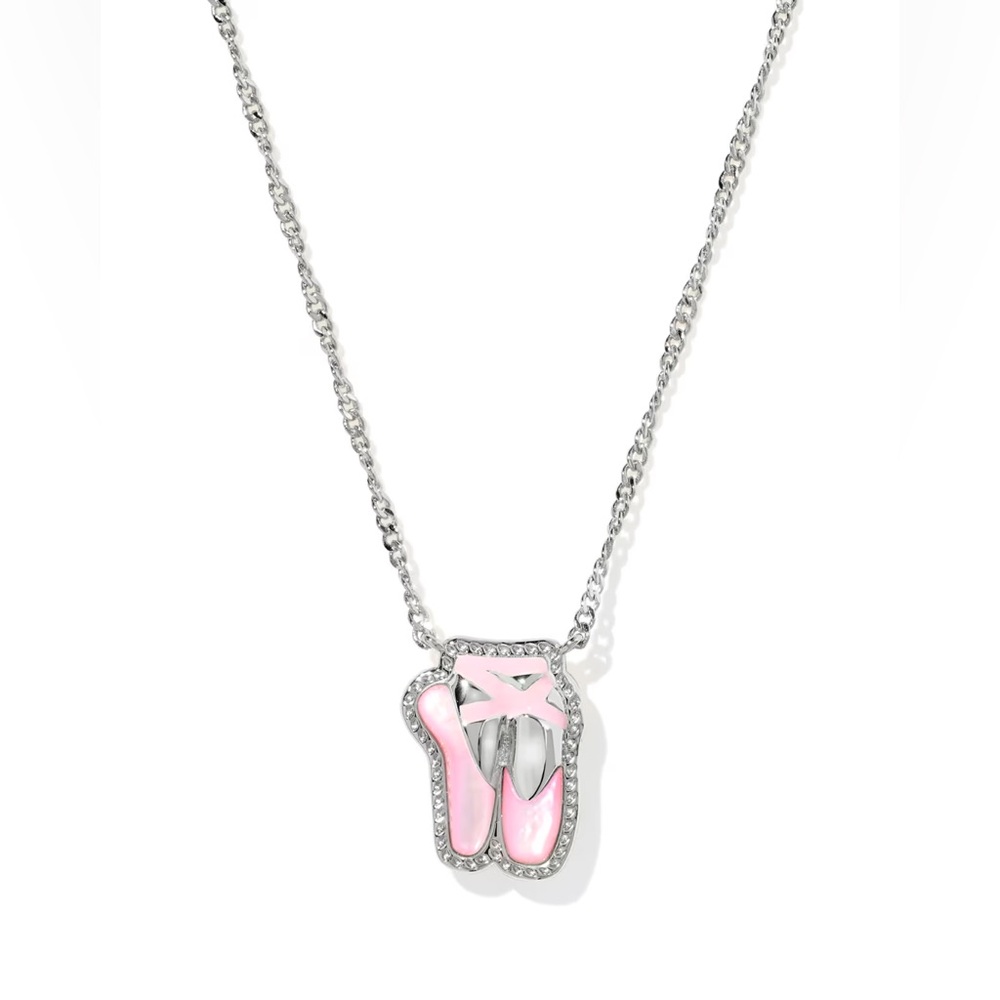 Kendra Scott Ballet Silver Short Pendant Necklace